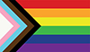 LGBTQIA+ progress pride flag